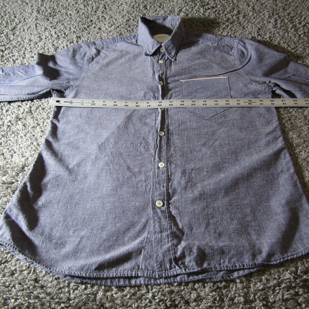 Billy Reid Blue Casual Button Down Shirt - Picture 4 of 8